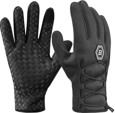 Immagine prodotto di Guanti da ciclismo invernali ROCKBROS (S077-6BK) impermeabili, caldi 2XL