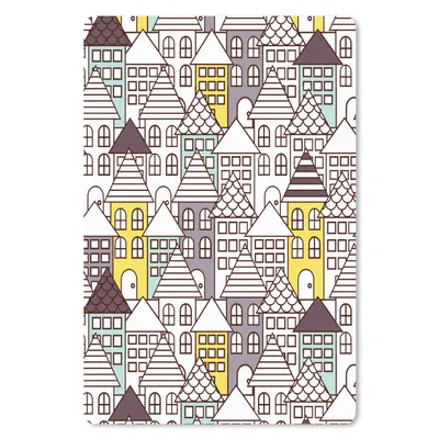 Produktbild von MuchoWow® Mauspad Mousepad Muster - Haus - Skyline 18x27 cm - Mousepads - Maus Mat - Pad - Mausunterlage
