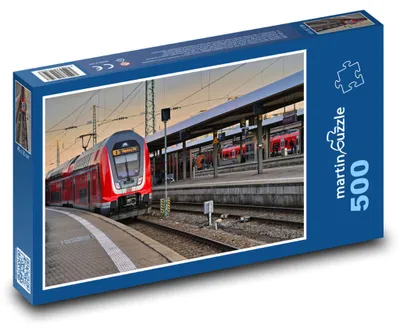 Zdjęcie produktu dla martinpuzzle - Puzzle 500 - Dworzec kolejowy - kolej, pociąg