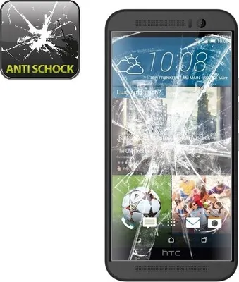 Produktbild von 2x Panzerfolie für Htc One M9 ANTI-SCHOCK Displayschutzfolie Displayfolie MATT