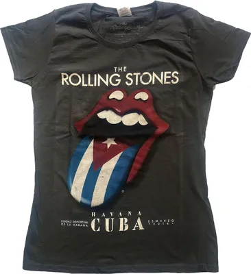 Produktbild von The Rolling Stones - "Havana Cuba" T-Shirt für Damen RO4224 (M) (Anthrazit)
