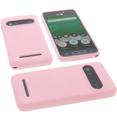 Produktbild von foto-kontor Hülle kompatibel mit Doro 8035 Tasche Silikon TPU Schutz Handytasche pink