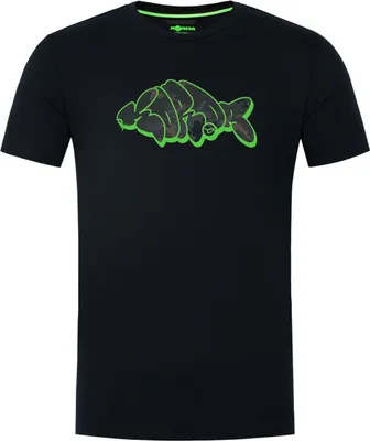 Produktbild von Korda Outline Tee Black - T-Shirt für Angler, Größe:S
