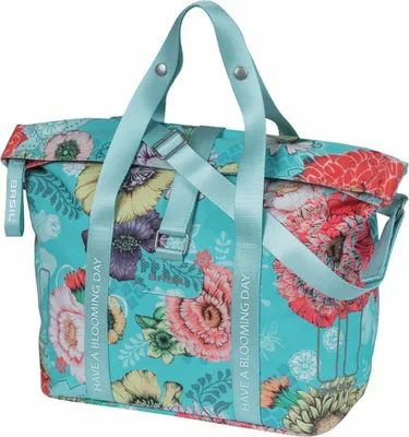 Produktbild von Basil Handtasche Bloom Field KF Haken sky blue, 8-11ltr, 29x15x26cm, blau