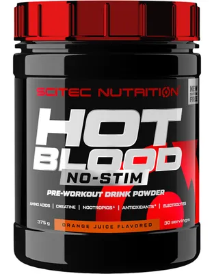 Obrázek produktu pro Scitec Nutrition Hot Blood No-Stim 375 g meloun / Před tréninkem / Nová generace oblíbené předtréninovky bez stimulantů