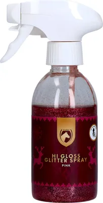 Produktbild von Excellent Horse Christmas Hi Gloss Glitter Spray rosa, Inhalt: 250 ml