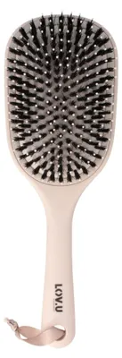 Image de PARSA Beauty LOV.U, brosse démêlante pour cheveux secs et mouillés, modèle "Paddle", couleur beige