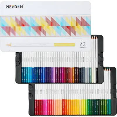 Produktbild von Künstler Buntstift Set für Erwachsene 72 Ölbasierte Stifte Metallbox