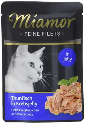 Produktbild von Miamor Feine Filets Thunfisch in Krebsjelly 24x100g Katzenfutter Jelly
