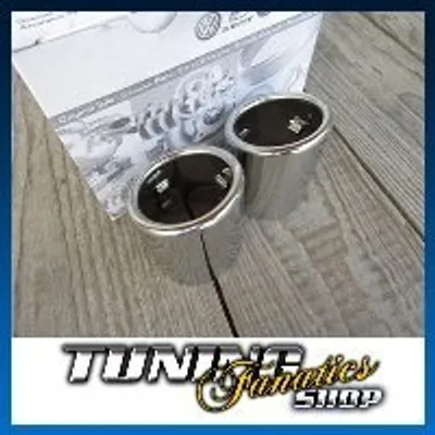 Produktbild von 2x oryginalne rury wydechowe Wykończenie rury wydechowej stal nierdzewna chrom VW z rur wydechowych 60 mm