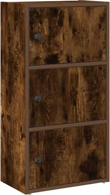 Immagine prodotto di vidaXL Libreria in rovere fumé 40x24x77 cm Materiale in legno