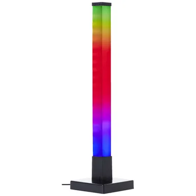 Produktbild von RGB-LED Tischleuchte, 50 cm, digitales RGB, Musiksensor, dimmbar, schwarz