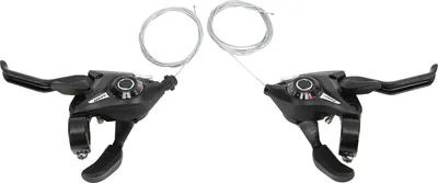 Produktbild von Wake Bicycle Shifter Brems MTB Road Bike Fahrradscheibenscheibenhebel mit Schaltkabel3x7 21 Geschwindigkeit
