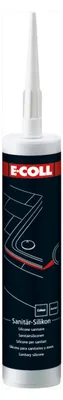 Produktbild von E-COLL Sanitär-Silikon 310ml grau