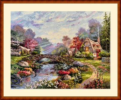 Produktbild von Merejka K-233 Springtime Glory Kreuzstich Kit Stickpackung