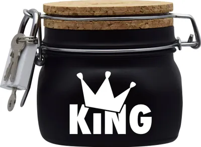 Produktbild von Spardose Geld Geschenk Ideen Titan King Design2 Schwarz Größe S 0.5 Liter