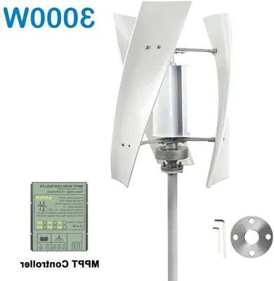 Immagine prodotto di Generatore eolico verticale da 3000W con alloggiamento in alluminio e controller MPPT