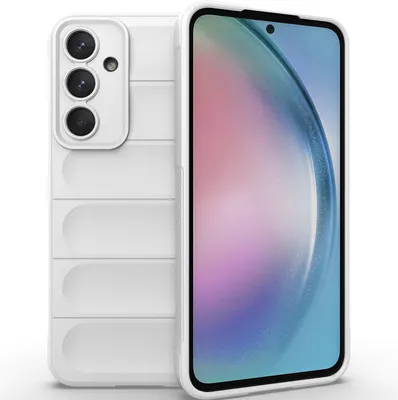 Produktbild von Handyhülle für Samsung Galaxy A55 Weich TPU Silikon Stossfest Anti-rutsch Hülle Weiß
