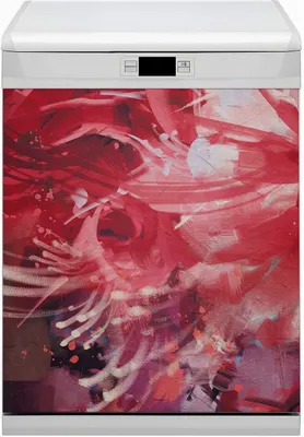 Produktbild von Magnet für Spülmaschine Abwaschbar 60x70 cm Magnet für Spülmaschine Magnetmatte Nachbildung - Rote Blume