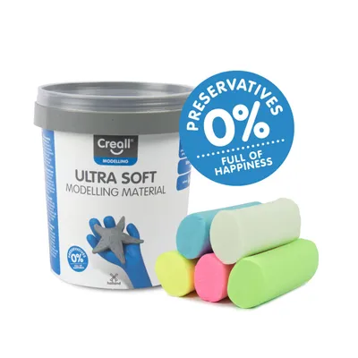 Immagine prodotto di Creall Mini Pasta modellabile morbida come la seta Assortimento 300 g - Colori delicati