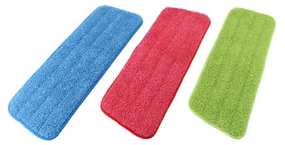 3 Mikrofasertücher für Sprühwischer, 41,5x14 cm, waschbar, 3 Farben