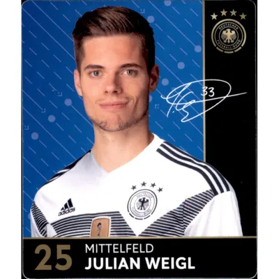 Produktbild von 25 - Julian Weigl - REWE WM18 Sammelkarte