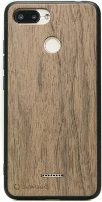 Produktbild von Holzhülle Bewood für Xiaomi Redmi 6 / 6A Amerikanischer Nussbaum