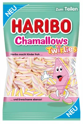 Image de HARIBO Chamallows Twirlies Guimauves 200,0 g