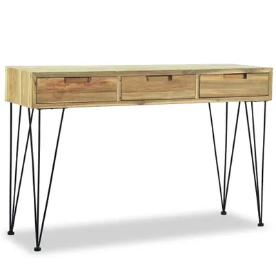 Obrázok produktu pre Príručný stolík, 120x35x76 cm, masívne teakové drevo