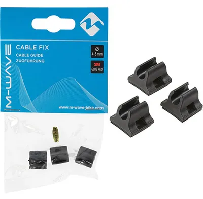 Produktbild von M-wave Fix Kabelführung 3 Einheiten Schwarz Schwarz One Size