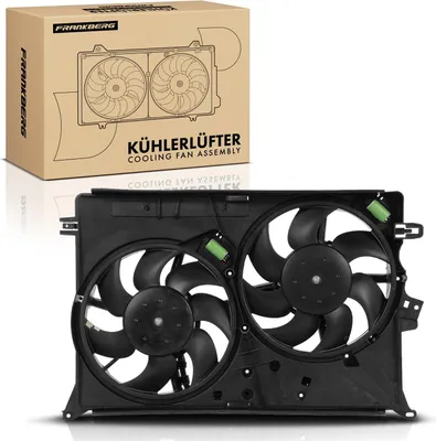 Productafbeelding van Frankberg 1x Motorradiateur Dubbele ventilator