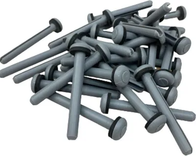 Produktbild von 100 Stück Spenglerdübel Herkulesdübel dunkelgrau 6 mm x 80 mm