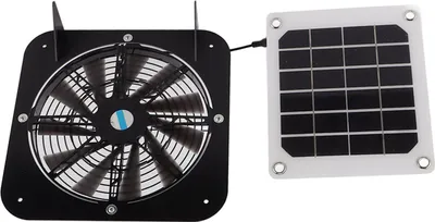 Obrázek produktu pro Solární výfukový ventilátor 100W solární panel s 13,5palcovým ventilátorem Vodotěsný solární panel Chladicí ventilátor Ventilační ventilátor pro Pet House