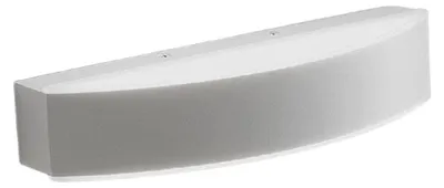 Productafbeelding van GAP501C 20W 2107lm 3000K IP20 Wandlamp in satijnwit aluminium - Gealuce - Krachtige LED-wandlamp met dubbele lichtbundel