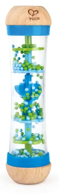 Image de Hape Regenmacher – bleu, jouet musical en bois pour les tout-petits, favorise la relaxation