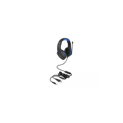 Image de DELOCK Gaming Headset Over-Ear 3,5 mm Klinkenstecker LED