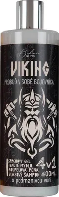 Obrázek produktu pro Viking 4v1 sprchový gel, šampon, pěna a mýdlo pro muže 400 ml