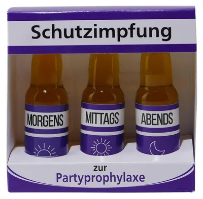 Produktbild von Schutzimpfung "Partyprophylaxe" (3 x 0,02L)