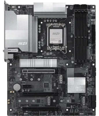 Produktbild von MSI PRO Z890-P WIFI6E - Motherboard - ATX - LGA1851 Sockel - Z890 Chipsatz - USB-C 3.2 Gen 2x2, USB 3.2 Gen 1, USB-C 3.2 Gen2, USB 3.2 Gen 2 - 5 Gigabit Ethernet, Wi-Fi 6E, Bluetooth - Onboard-Grafik (CPU erforderlich)
