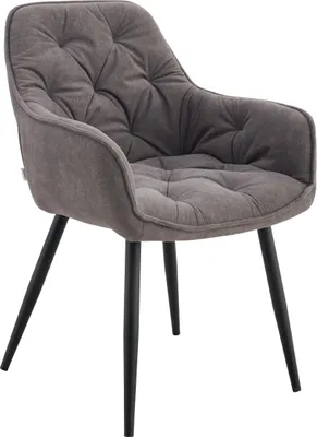 Obrázok produktu pre HOMLA FUSSY Stolička z látky, sivá, 57x63x84 cm