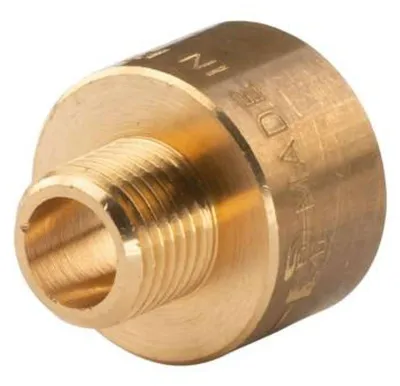 Produktbild von Messing Gewinde-Fitting Reduzierstück 1/2'IG (DN 15) - 1/4'AG (DN 8) - schwere Ausführung