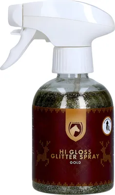 Produktbild von Excellent Horse Christmas Hi Gloss Glitter Spray gold, Inhalt: 250 ml
