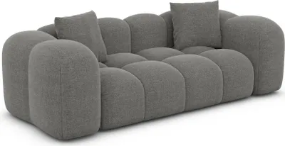 Produktbild von Strukturstoff 2-Sitzer Couch Valora Grau