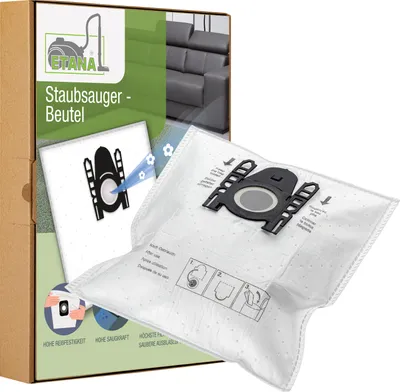 Produktbild von Etana Staubsauger-Beutel kompatibel mit Siemens VS06A111 Bodenstaubsauger - 10 Stück Staubbeutel