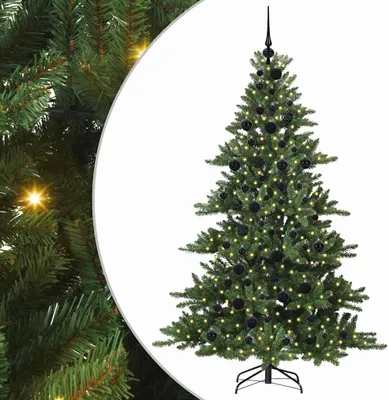 Obrázok produktu pre Umelý Sklápací Vianočný Stromček Zelená 180 cm PVC a oceľ