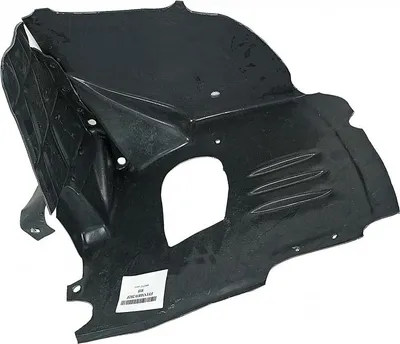 Productafbeelding van Voorzijde, rechts: Wielkuipbekleding voor Mercedes C-klasse W202 S202, bouwjaar 1993-1997, sedan en stationwagen. Kunststof spatborden.