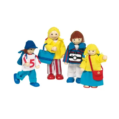 Zdjęcie produktu dla Goki Flexible puppets Holiday Family, Lalka modowa, Mężczyzna i Kobieta (zestaw), 3 lat(a), 90 mm, 130 g, Wielobarwny