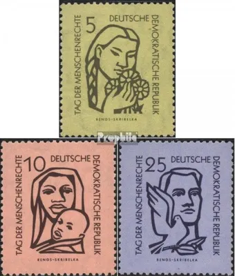Produktbild von Briefmarken DDR 1956 Mi 548-550 (kompl.Ausg.) postfrisch Tag der Menschenrechte
