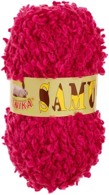 100 g Boucle-Strickgarn Samuel by Vlnika Strickwolle, pink