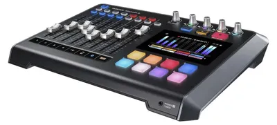 Imagen del producto de Tascam Mixcast 4: ideal para podcasters, creadores de contenido de video, streamers y creadores de contenido en general. Mezclador de audio, grabadora y interfaz de audio USB con efectos, reproductor de samples y software TASCAM Podcast Editor